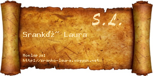 Srankó Laura névjegykártya